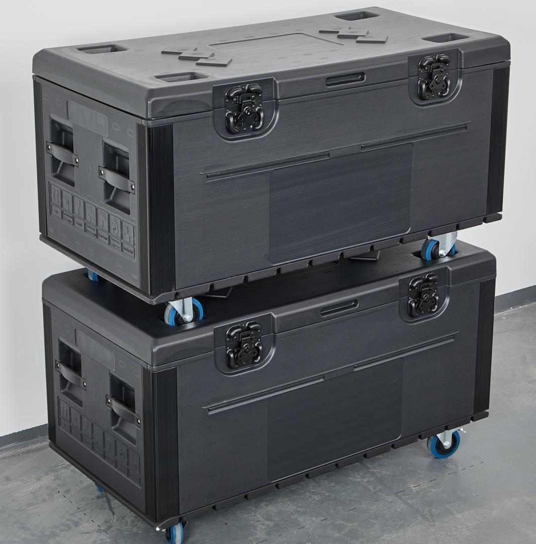 Compact LED Panel Case — 500×500 panels (<91mm) — 8 per case